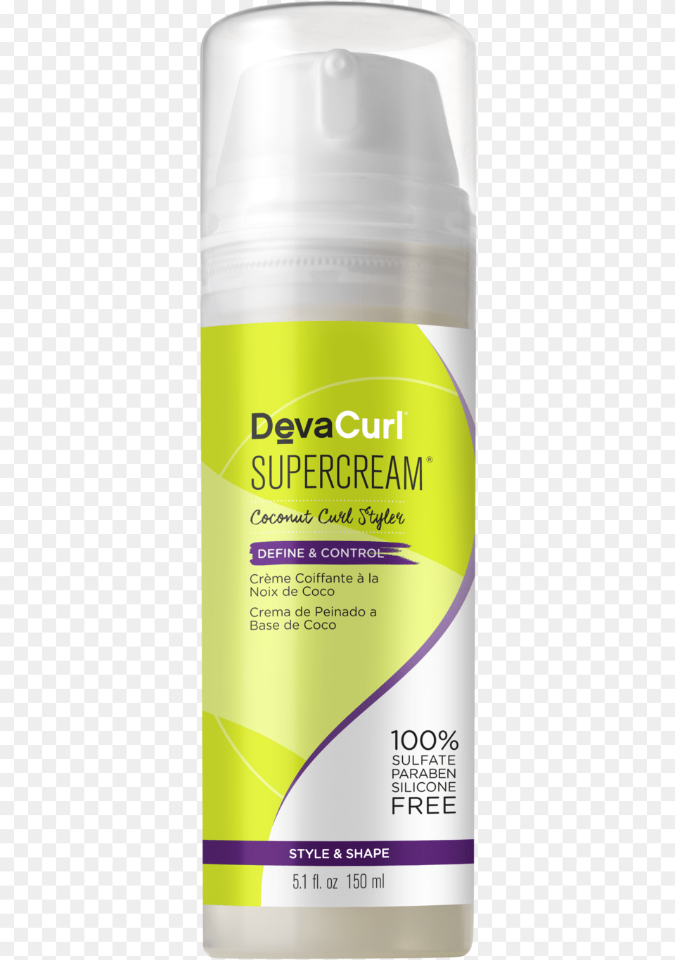 Devacurl Supercream Coconut Curl Styler, Cosmetics, Deodorant, Can, Tin Free Png Download