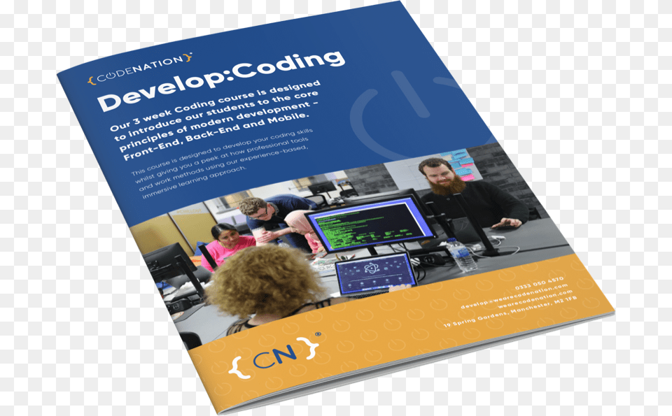 Develop Coding Course Brochure Body Course Brochure Cyber Security, Advertisement, Poster, Female, Girl Free Png Download