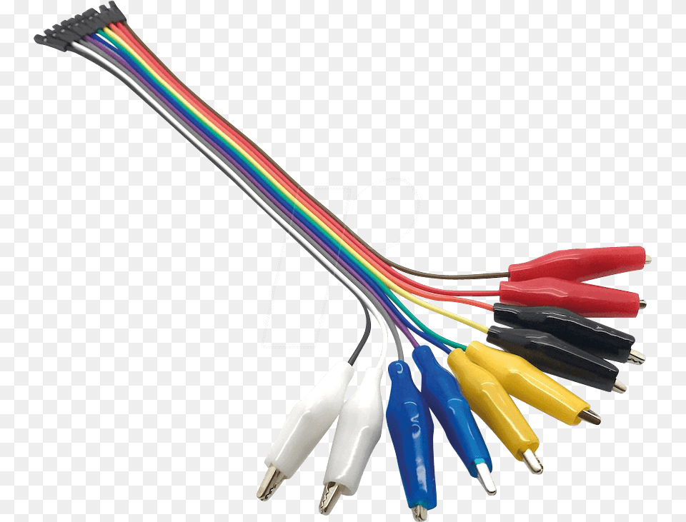 Development Board Jumper Cable 10 Pin To Alligator Networking Cables, Computer Hardware, Electronics, Hardware, Wire Free Transparent Png