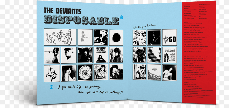 Deviants The Disposable Tb6195c, Advertisement, Book, Poster, Publication Free Png Download