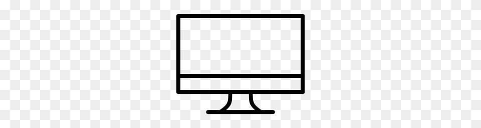 Device Desktop Computer Screen Monitor Infographic Icon, Gray Png Image