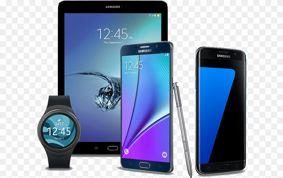 Devices And Mobile Connectivity Samsung, Electronics, Mobile Phone, Phone, Wristwatch Free Png