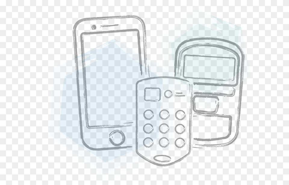 Devices Watercolor Med Clicker Phone, Bag, Bulldozer, Machine Free Transparent Png