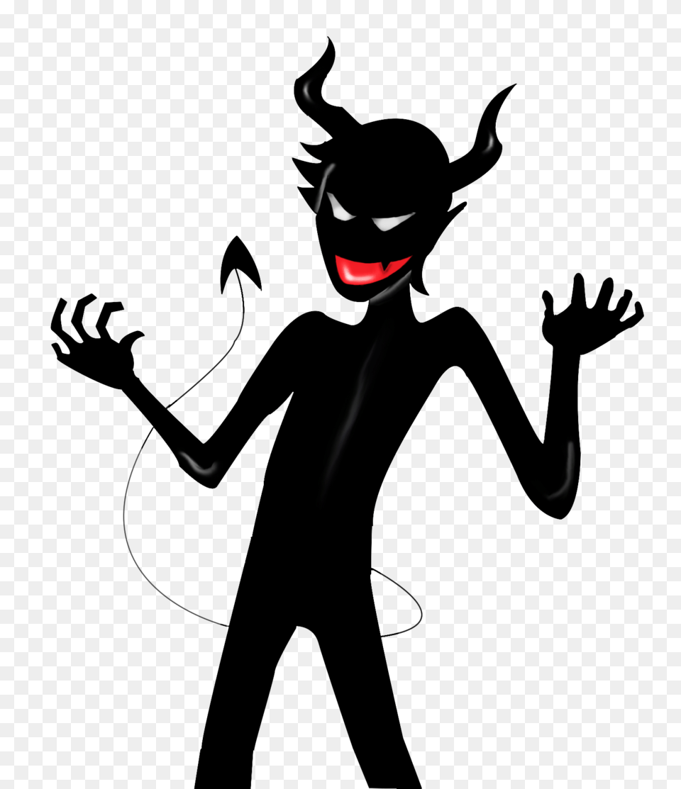 Devil, Silhouette, Adult, Female, Person Free Transparent Png