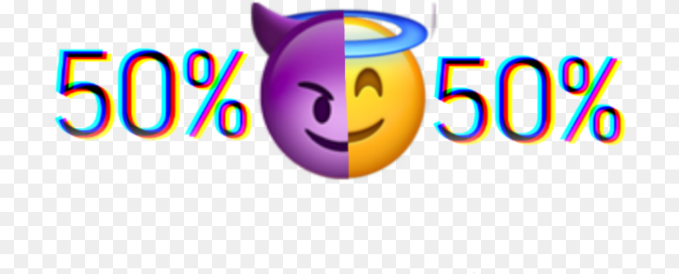 Devil Angel Emoji Tumblr Glitch Black Purple Devil And Angel Emoji Png Image