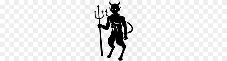Devil Clipart Devil Demon Clip Art Angel Black, Silhouette, Boy, Child, Male Free Png