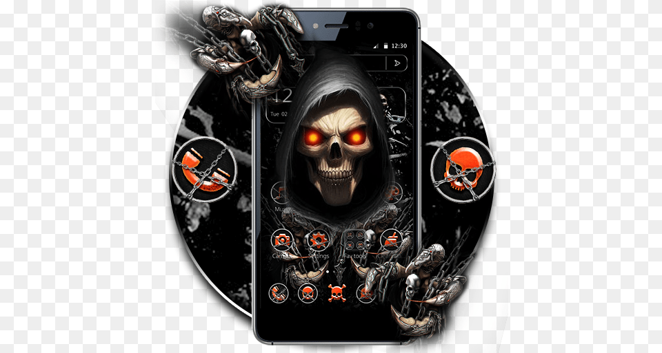 Devil Death Skull Theme Aplicacins En Google Play Skull, Electronics, Hardware, Animal, Invertebrate Png