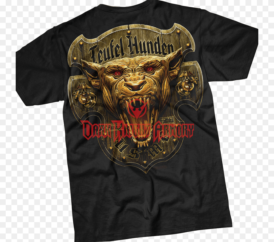 Devil Dog Usmc Shirt, Clothing, T-shirt, Logo, Person Free Transparent Png