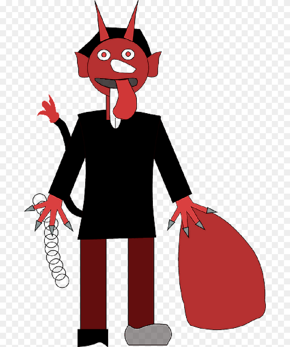 Devil Person, Cartoon, Clothing, Coat Free Png Download