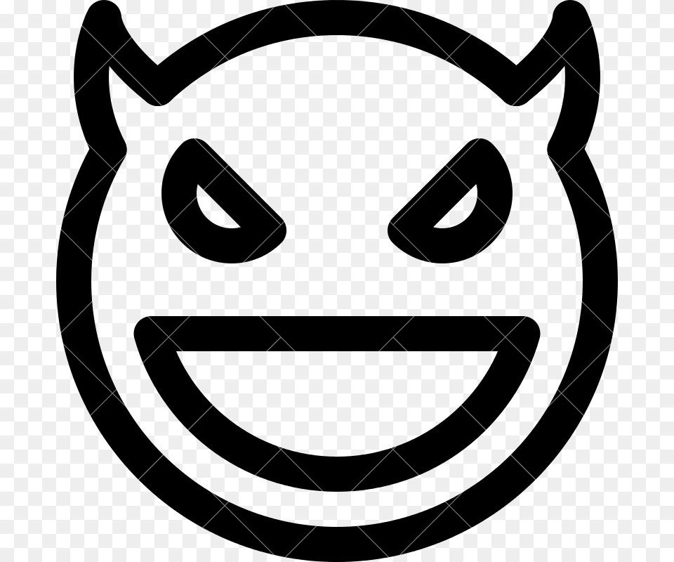 Devil Emoji, Text Png