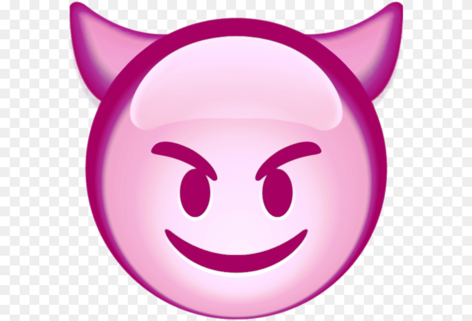 Devil Emoji Pink Devil Emoji, Piggy Bank Free Transparent Png