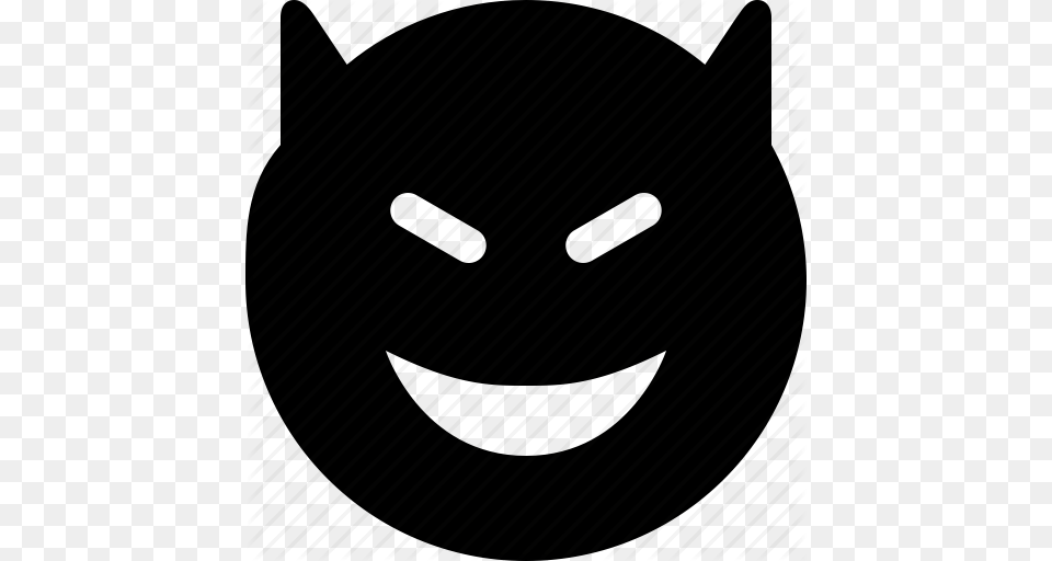 Devil Emoticon Emotion Evil Face Satan Smiley Icon, Animal, Cat, Mammal, Pet Free Png Download
