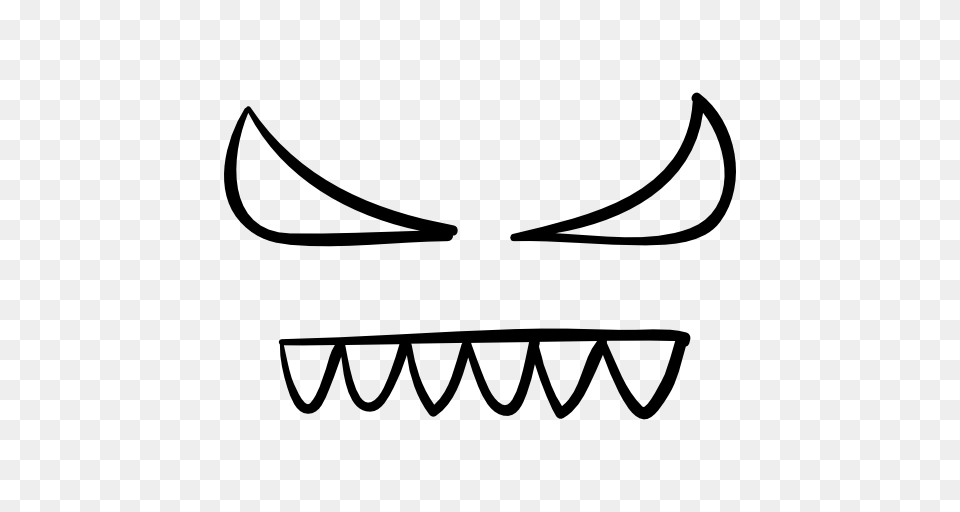 Devil Eyes And Teeth Of Halloween, Stencil, Body Part, Mouth, Person Png Image