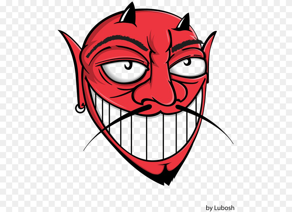 Devil Face Cartoon Devil Face, Smoke Pipe, Mask Png