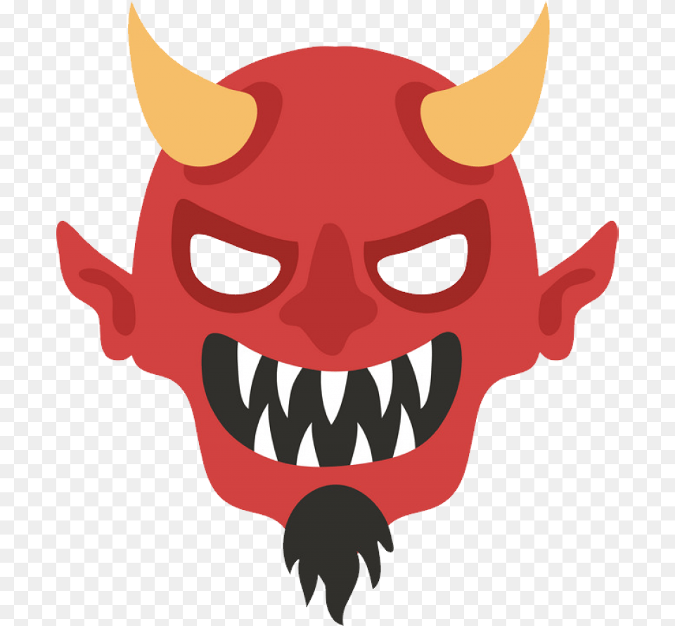 Devil Face Demon Face Transparent Background, Baby, Person Png