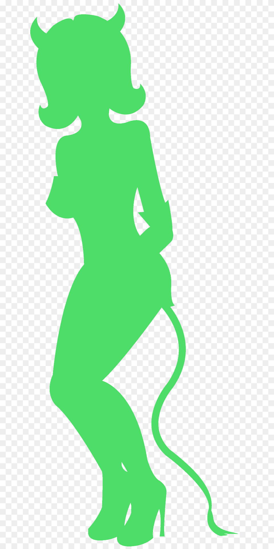 Devil Girl Silhouette, Person Free Png