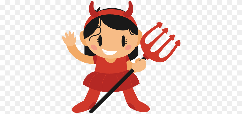 Devil Halloween Cartoon Costume Transparent U0026 Svg Imagen De Un Diablo Animado, Baby, Person, Face, Head Free Png