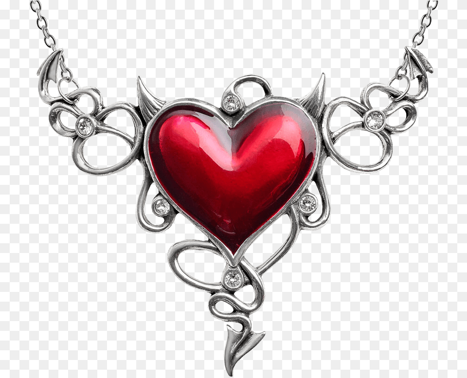 Devil Heart Genereux Necklace Alchemy Of England Devil Heart Genereux Necklace, Accessories, Jewelry, Pendant Free Transparent Png