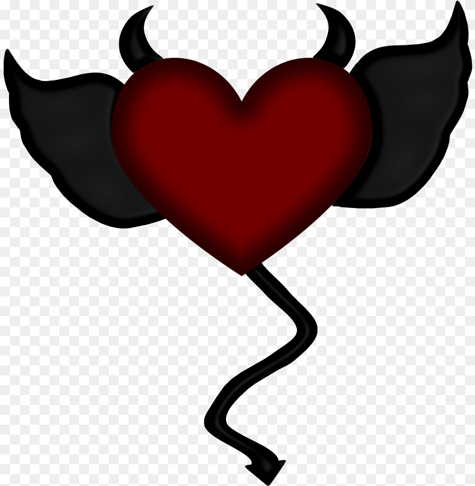Devil Heart With Wings Free Png Download