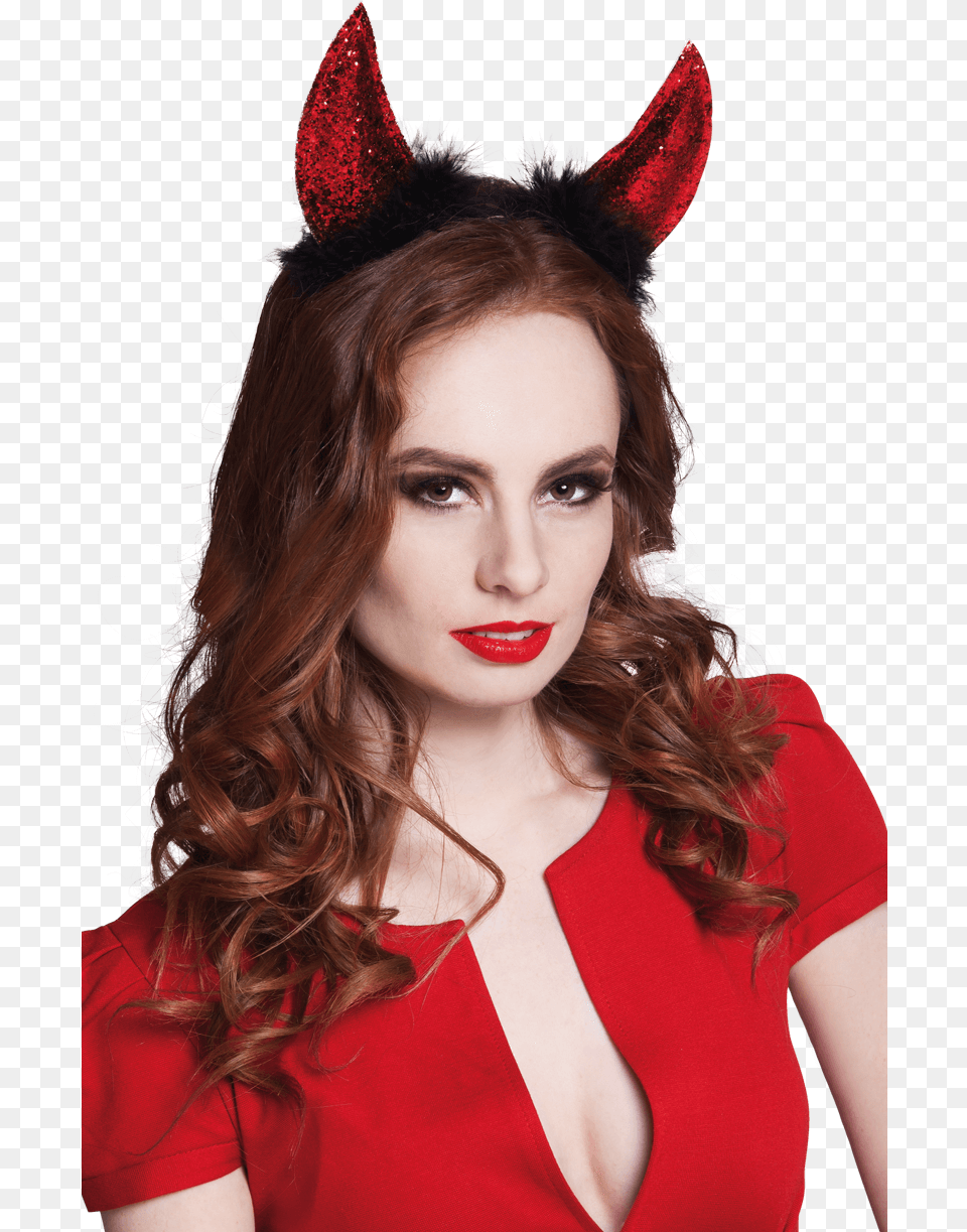Devil Horns Glitter, Head, Formal Wear, Person, Face Free Png Download