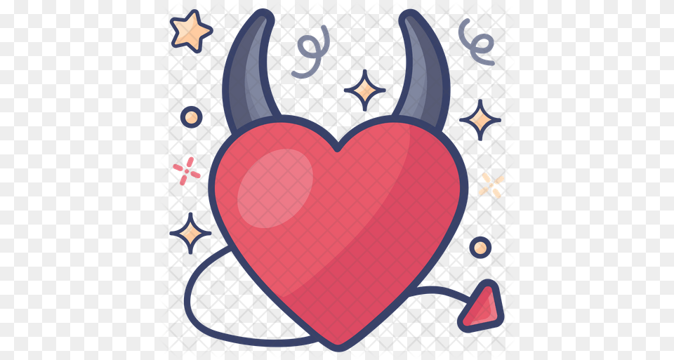 Devil Horns Icon Girly, Heart, Ping Pong, Ping Pong Paddle, Racket Free Png Download