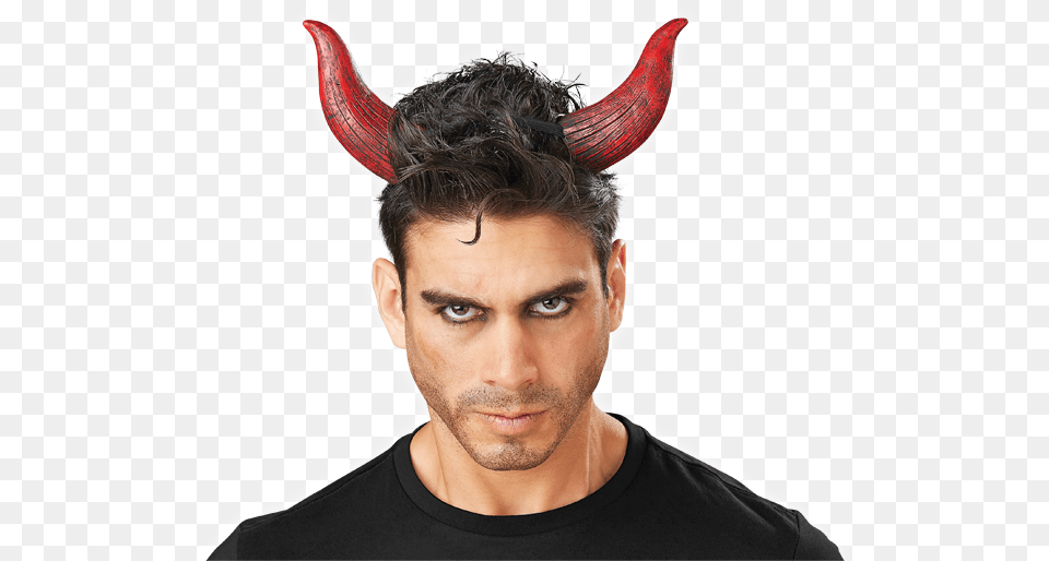 Devil Horns Man With Devil Horns, Face, Person, Head, Adult Png