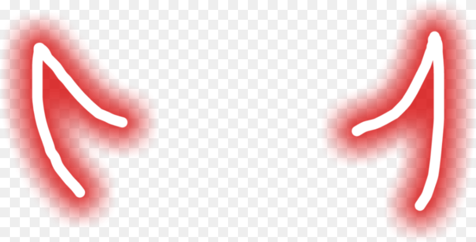 Devil Horns Tail Glow Aesthetics Glowing Devil Horns Food, Ketchup, Light Free Transparent Png