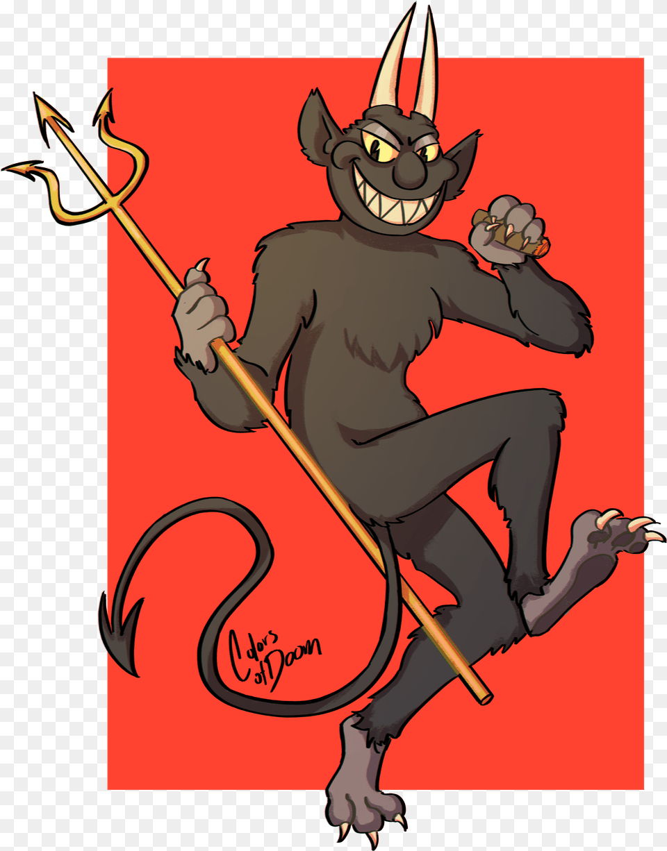 Devil Download Cuphead Fanart Cup Head Devil, Person, Face Png Image