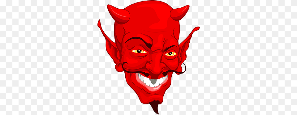 Devil In High Resolution Animated Devil Face, Art, Baby, Person Free Png Download