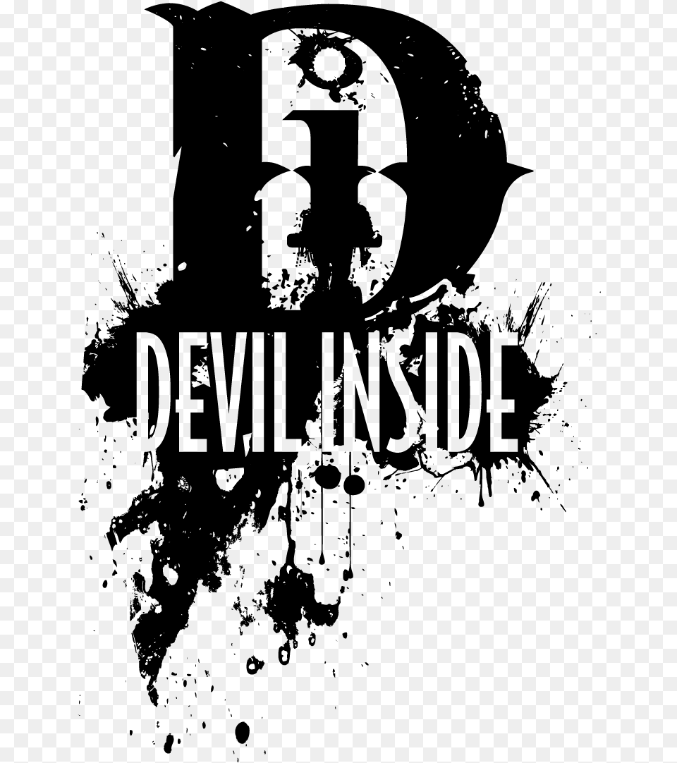 Devil Inside Graphic Design, Gray Png