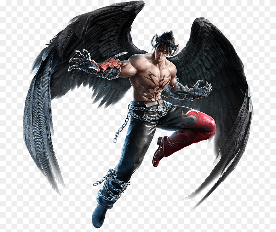 Devil Jin Kazama Devil Jin Tattoo, Adult, Male, Man, Person Free Png