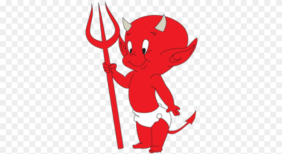 Devil Little Devil, Trident, Weapon, Baby, Person Free Png