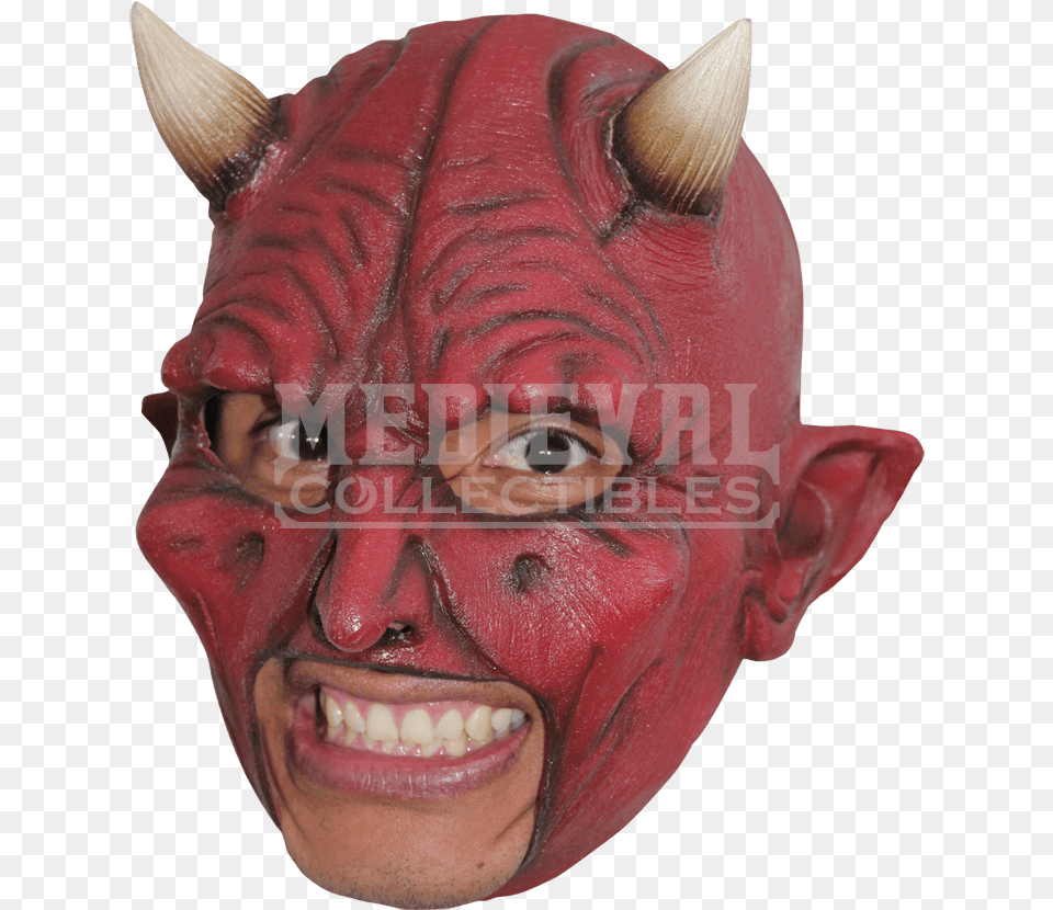 Devil Mask Deluxe Open Mouth Latex Mask Masks With Open Mouth, Baby, Person, Head, Photography Free Png