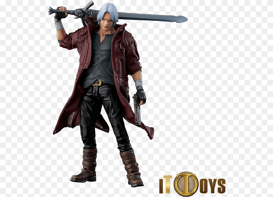 Devil May Cry 5 Dante Figure, Sword, Weapon, Clothing, Coat Free Png