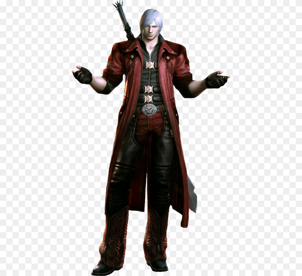 Devil May Cry Dante, Person, Clothing, Coat, Costume Png