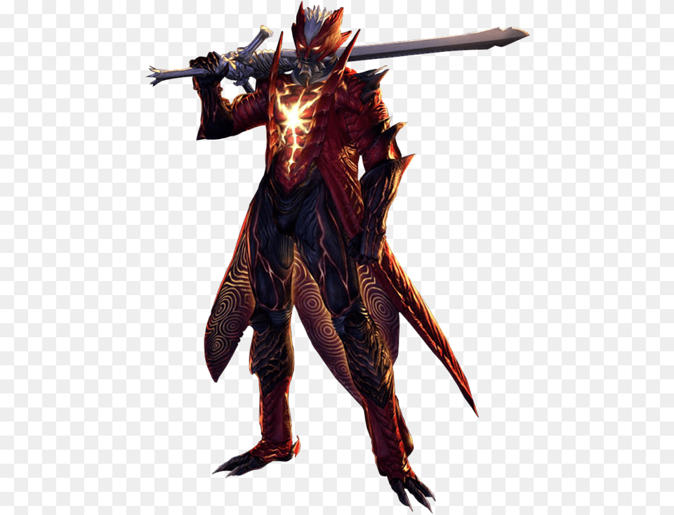 Devil May Cry Devil Trigger Dante Render, Person, Sword, Weapon Png Image