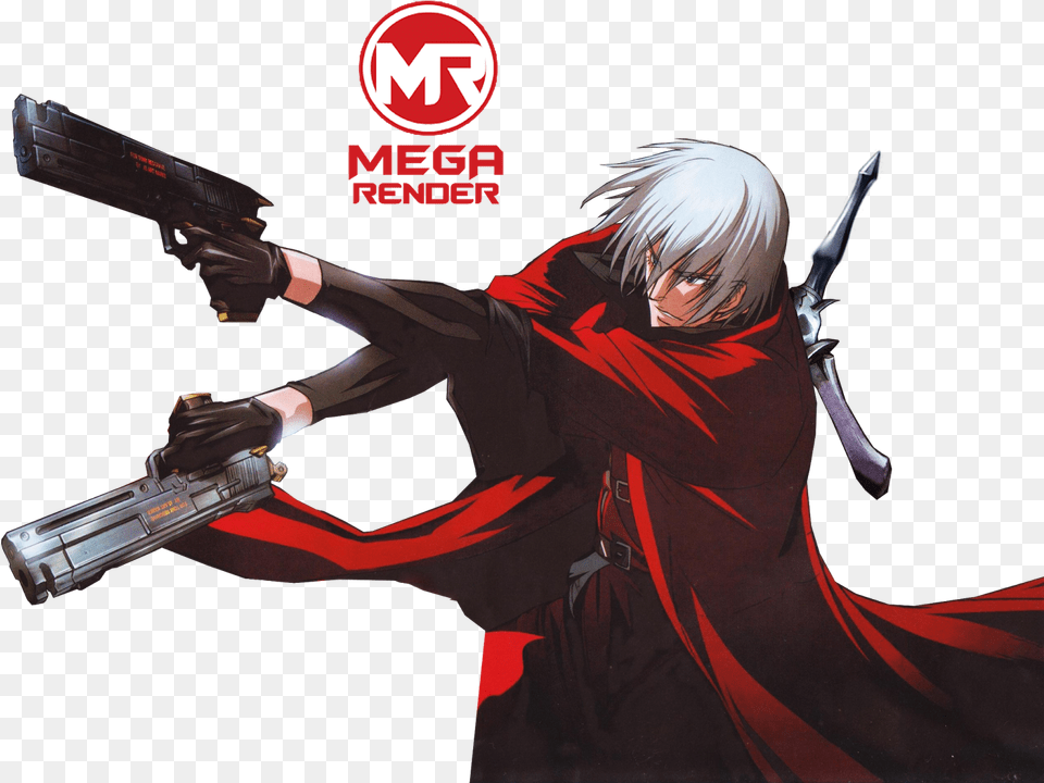 Devil May Cry En Anime, Adult, Weapon, Publication, Person Png