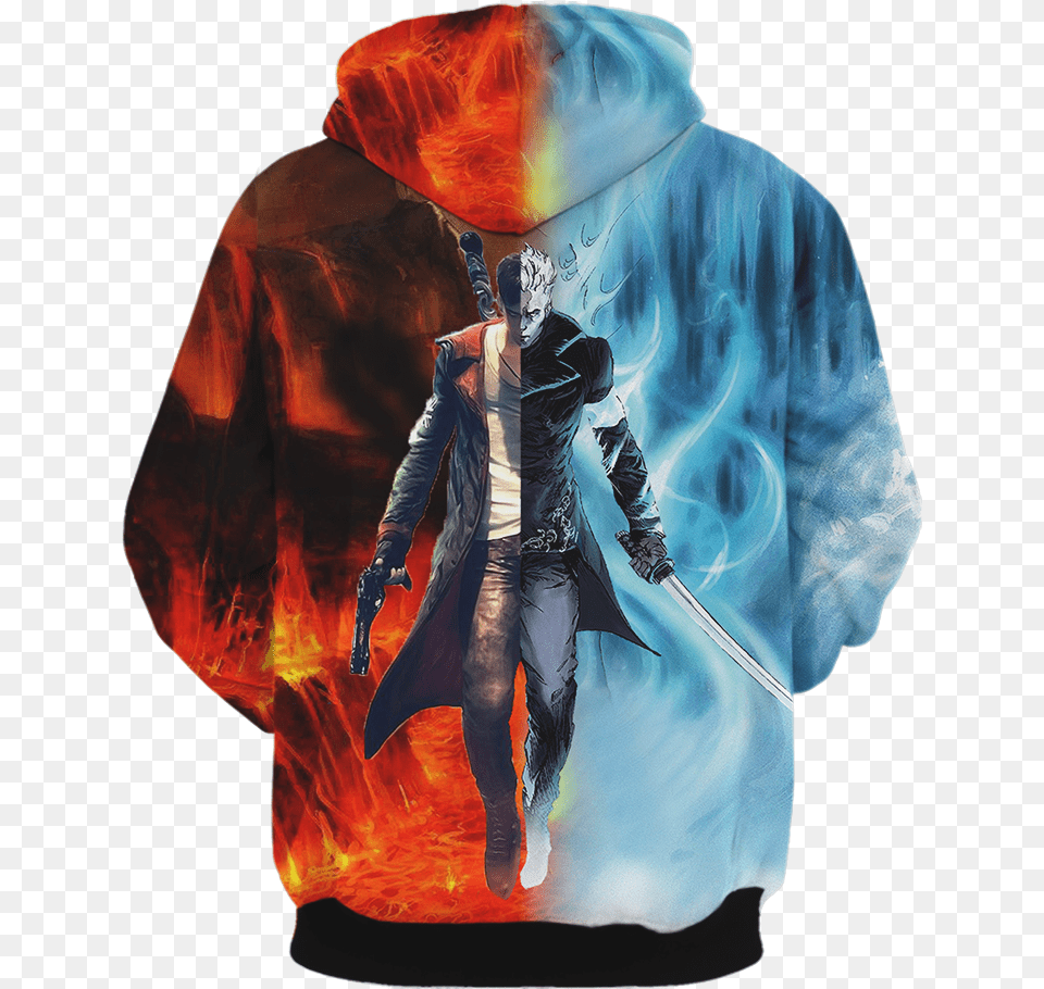 Devil May Cry Hoodie, Adult, Sweatshirt, Sweater, Person Free Png