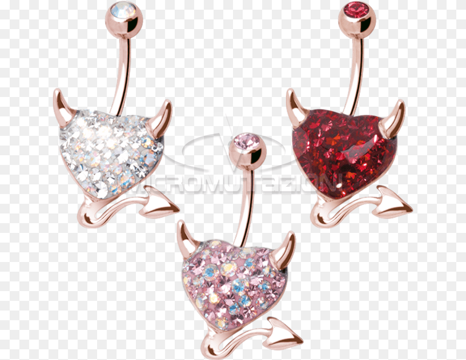 Devil Piercing Accessories, Earring, Jewelry, Gemstone Free Transparent Png