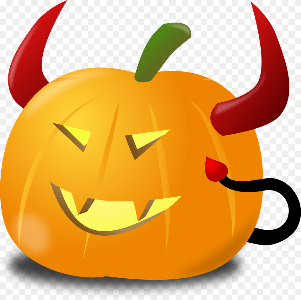 Devil Pumpkin Clip Arts Fruits Vegetables Ripe In September, Festival, Animal, Fish, Sea Life Png Image