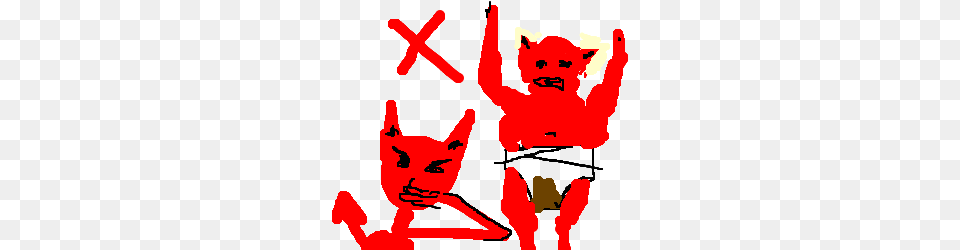 Devil Refusses To Change Dirty Diaper, Baby, Person, Face, Head Free Transparent Png