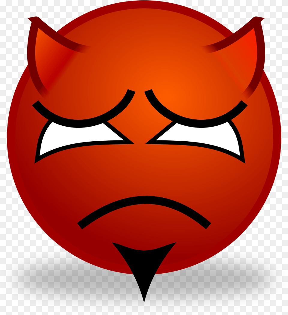 Devil Sad Devil Smiley, Logo, Food, Plant, Produce Png