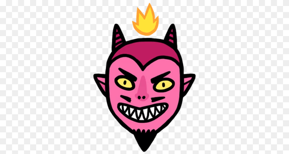 Devil Sticker, Baby, Person, Face, Head Free Transparent Png