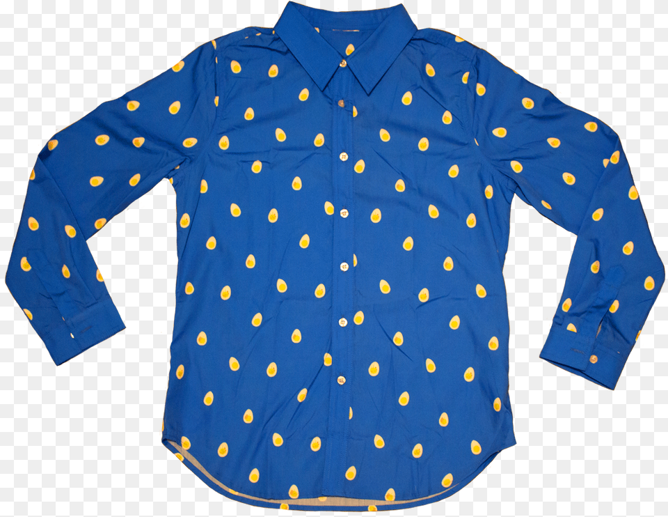Deviled Egg Long Sleeve Button Up In Royal Blue, Clothing, Long Sleeve, Pattern, Shirt Png Image