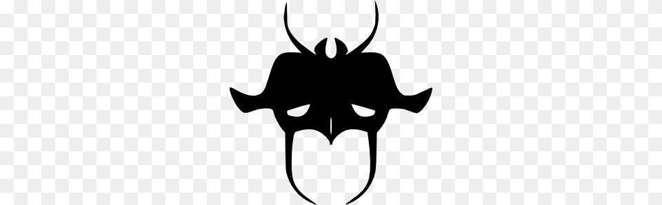 Devilish Mask Clip Art, Gray Free Png Download