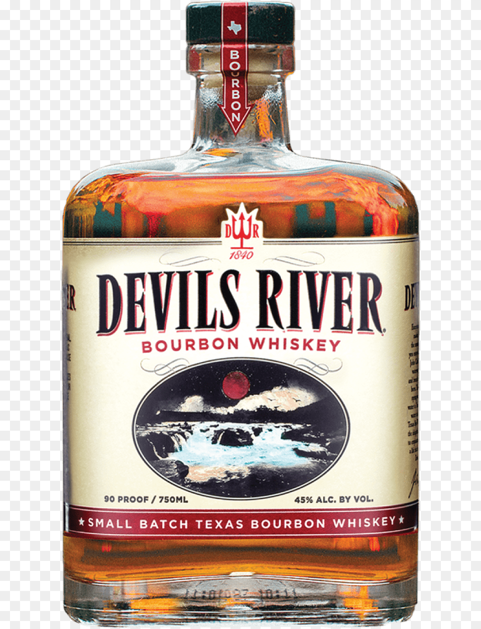 Devils River Bourbon Whiskey, Alcohol, Beverage, Liquor, Beer Png
