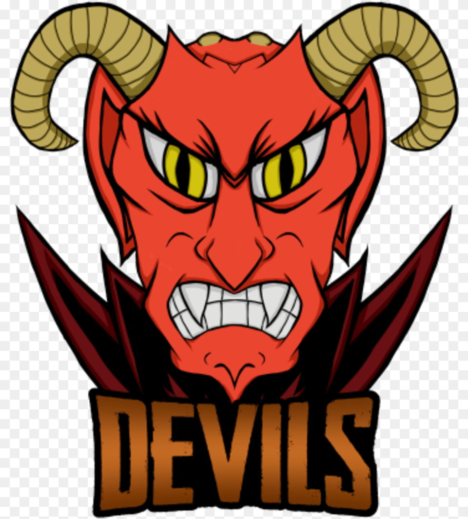 Devils Squad Demon Cartoon Logo, Baby, Person, Face, Head Png Image