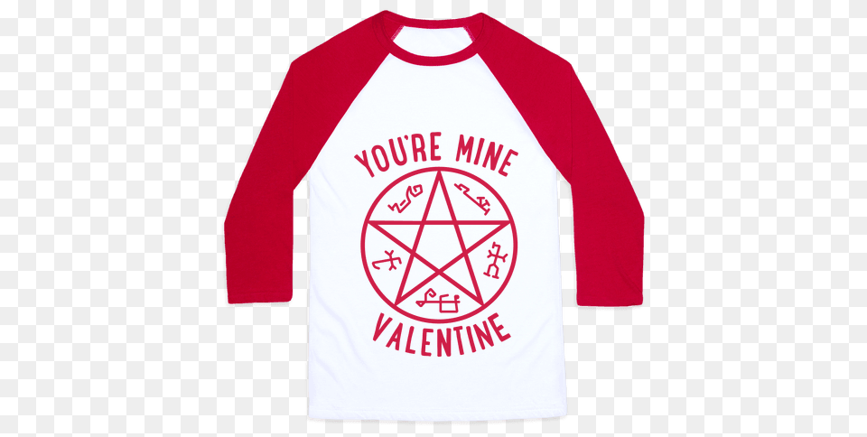 Devils Trap Supernatural Valentine Baseball Tee Lookhuman, Clothing, Long Sleeve, Shirt, Sleeve Free Png