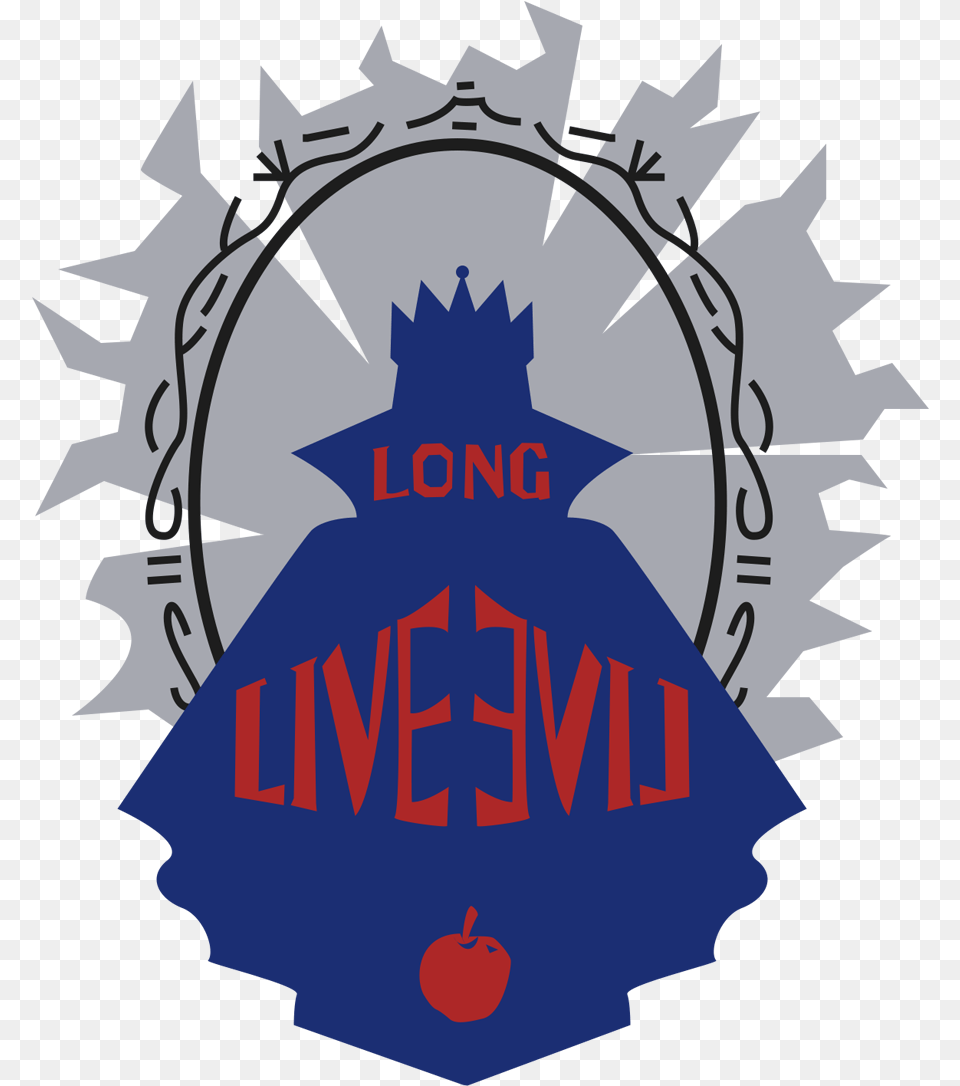 Devious Decorator Evil Queen Descendants Long Live Evil Logo, Badge, Symbol, Emblem, Dynamite Free Png
