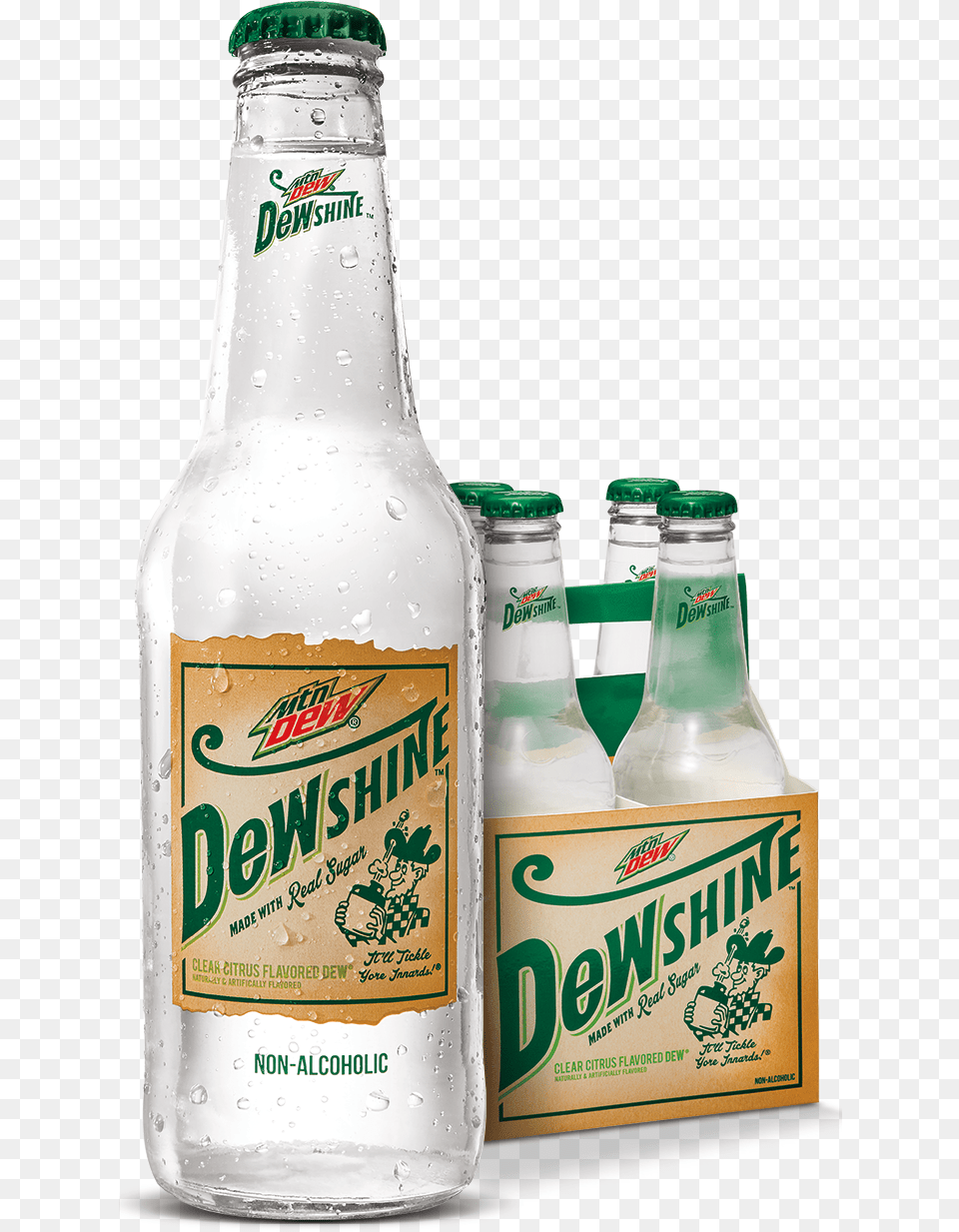 Dewshine Bottle And Case, Alcohol, Beer, Beverage, Beer Bottle Png